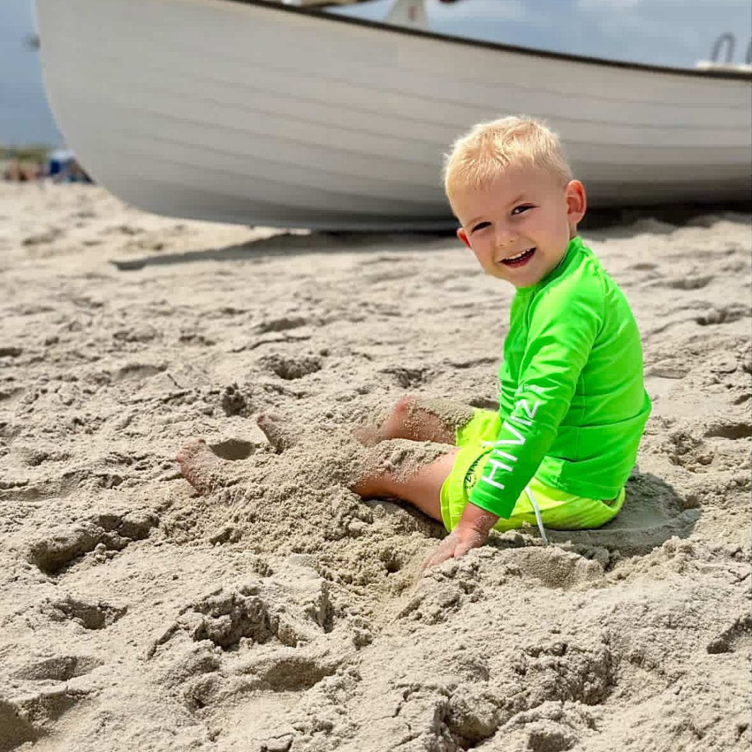 BOYS LONG-SLEEVE RASHIE & SWIM SHORT SETS