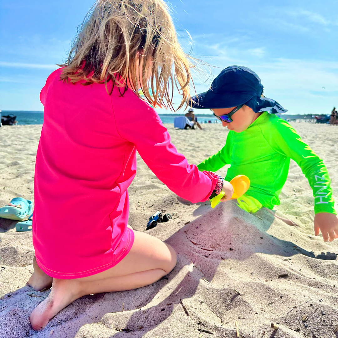 Short De Bain Hang Ten – Garçon – Taille L – Vert Fluo – Très Bon état