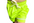 Toddler wears neon yellow swim shorts with mesh lined pockets and a fully functional drawstring and elastic waist band. 
