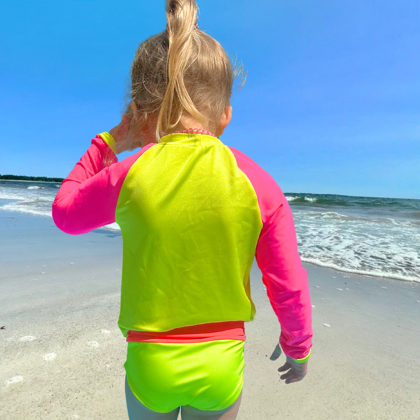 Neon Two Bright Swimwear Girls' Neon Two-Piece UPF 50+
