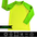 Bright swimwear colors neon yellow and neon green rash guard. Body is neon yellow rash guard sleeves are neon green.
