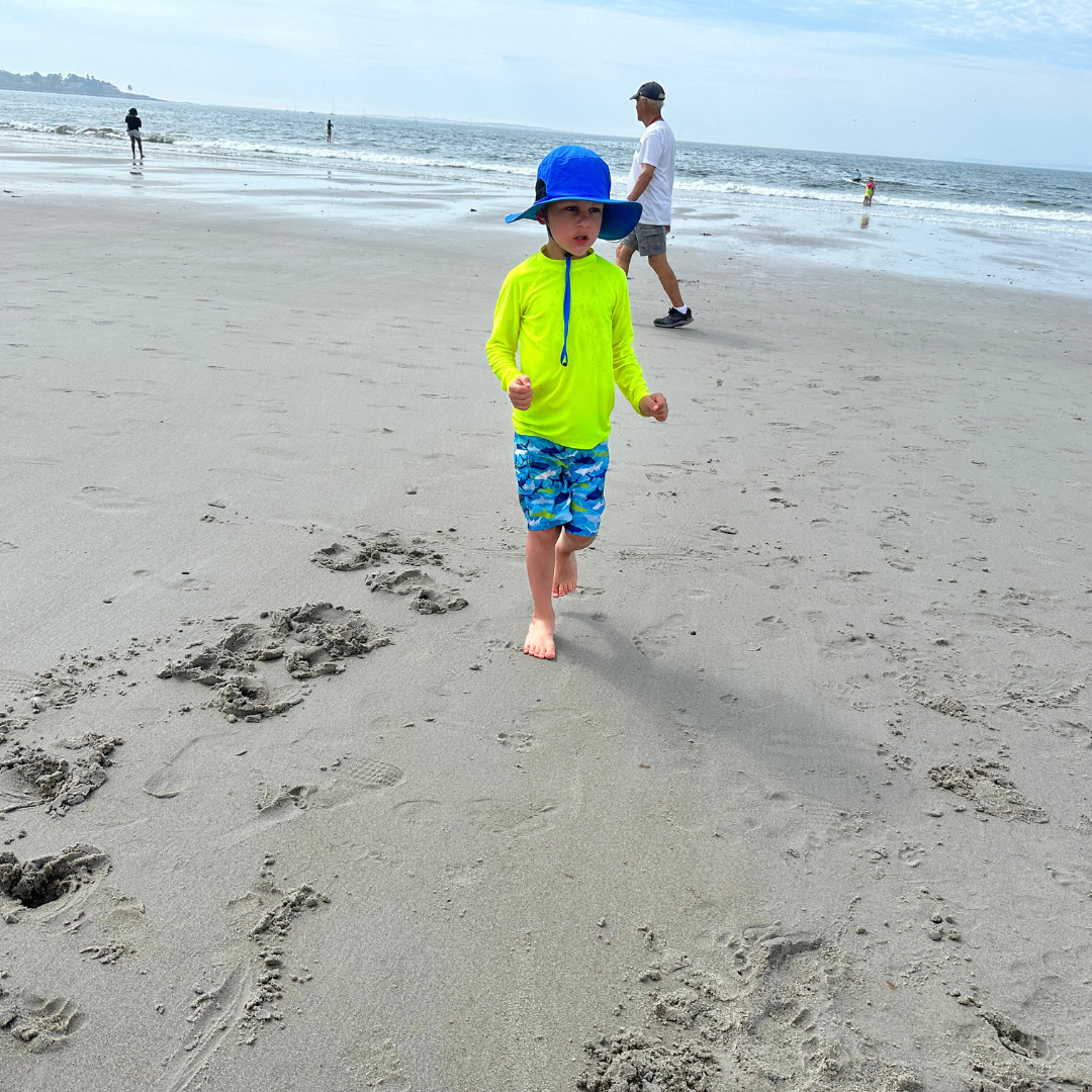 Kids’ Neon Rash Guard – Neon Yellow | UPF 50+