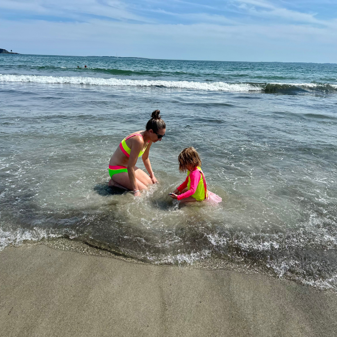 Kids’ Neon Rash Guard – Neon Pink and Yellow | UPF 50+