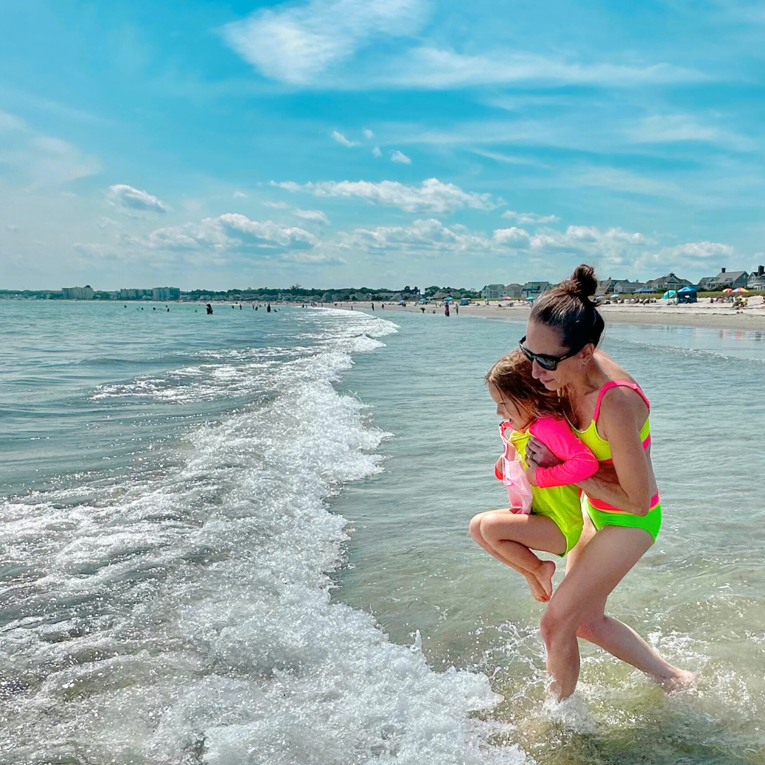 Kids’ Neon Rash Guard – Neon Pink and Yellow | UPF 50+